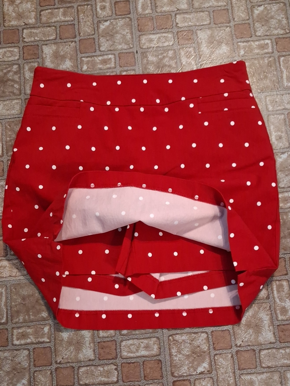 Kim Rogers Red Polka Dot Skort